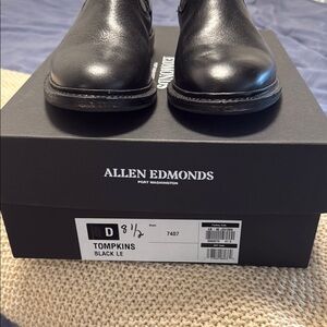 Allen Edmonds Black Leather Dress Boots - Tompkins